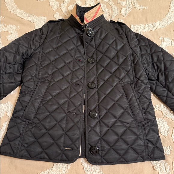Burberry Black Quilted Kids Jacket size 10y and size medium Burberry skirt. - Picture 10 of 11